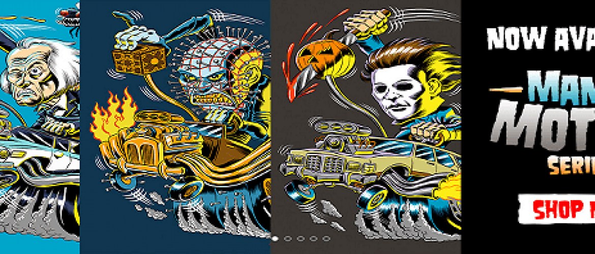 Horror Icons And Hot Rods, What More Do You Need? Fright Rags New T-Shirt Line